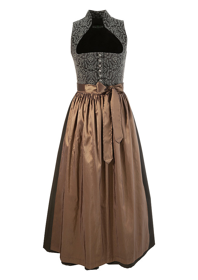 Dlouhé krojové šaty s kalichovým límcem, Berwin & Wolff