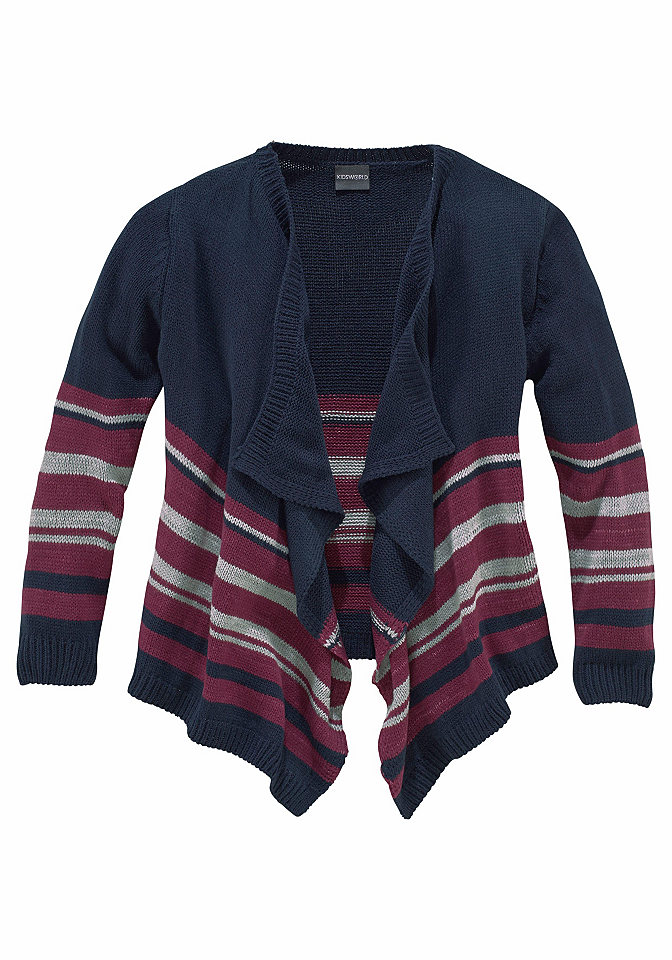 kidsworld Pletený svetr bez zapínání, pro dívky