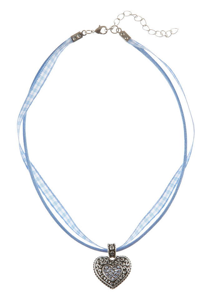 Dětský krojový náhrdelník s přívěskem ve tvaru srdce, Lusana