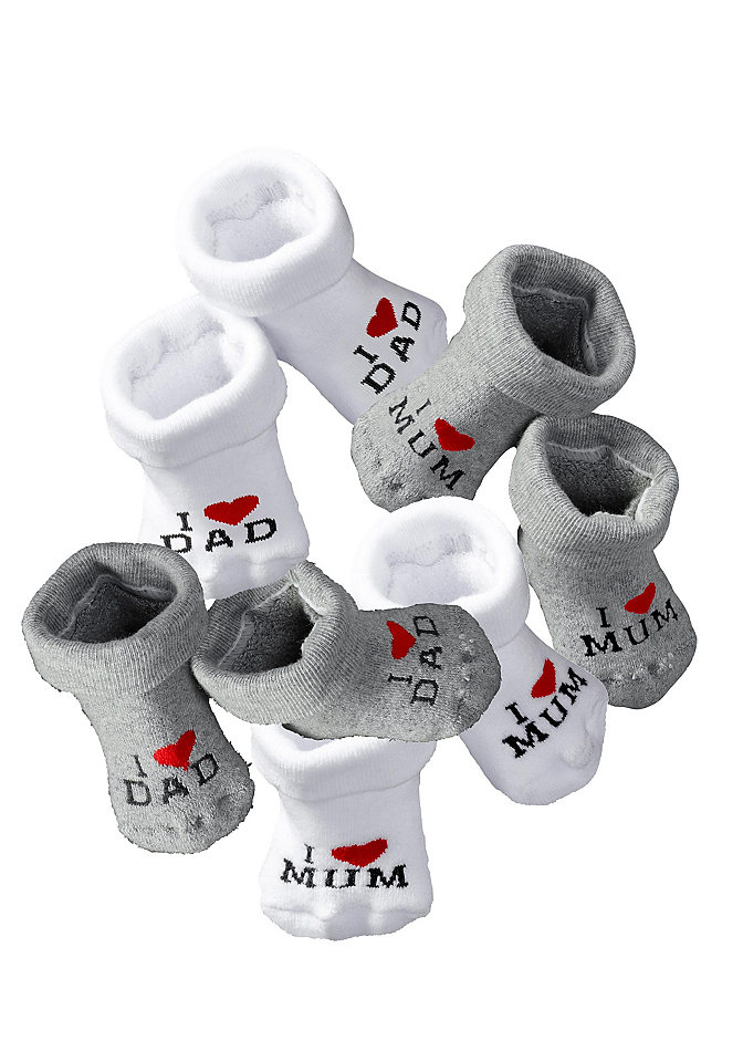 Vivance Ponožky pro miminka »I Love Mum«, »I Love Dad« (4 ks)