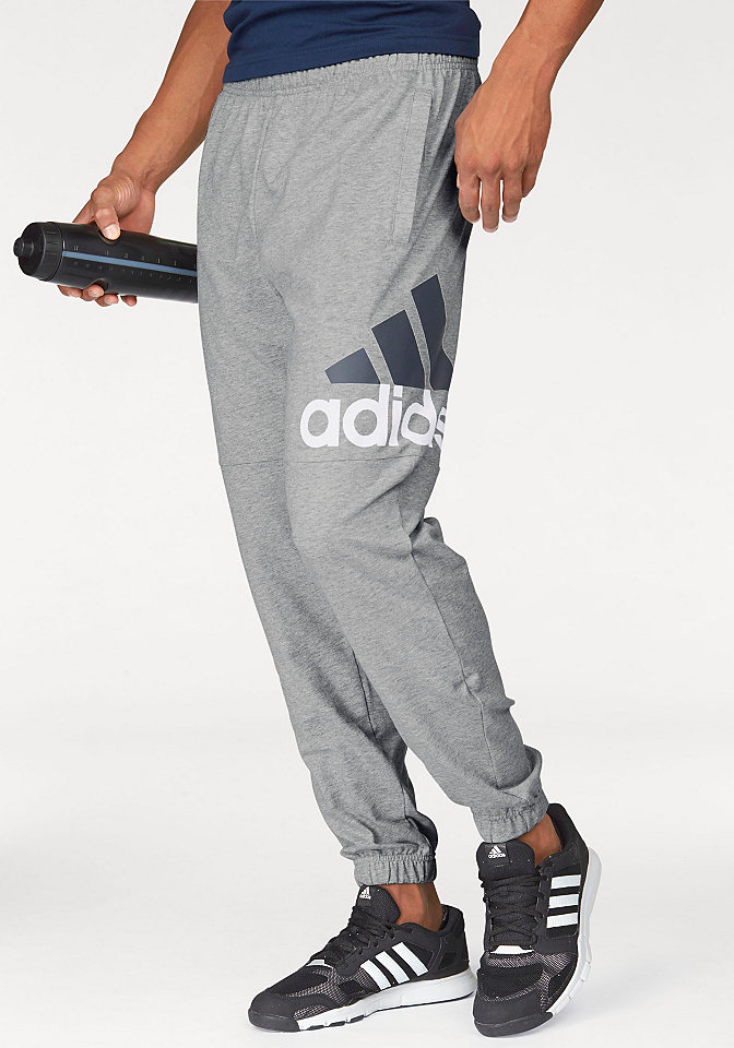 adidas Performance Tepláky »ESSENTIALS PERFORMANCE LOGO TAPERED SINGLE JERSEY PANT«