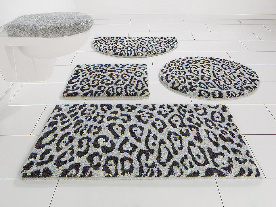 Koupelnový kobereček, kruh »Kaan« výška 20 mm, protiskluzová zadní strana