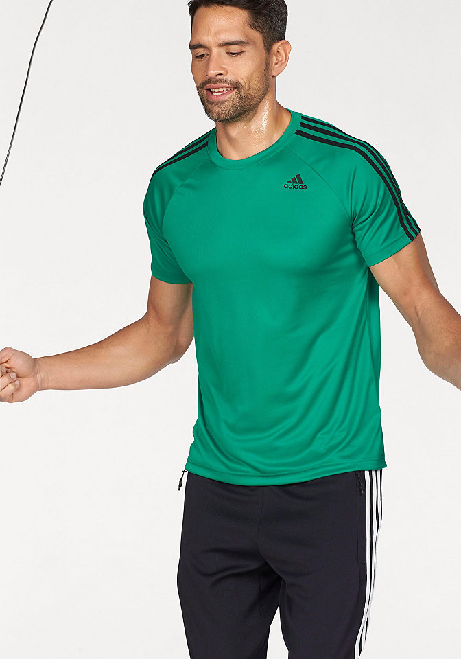 adidas Performance Sportovní tričko »DESIGN TO MOVE TEE 3 STRIPES«