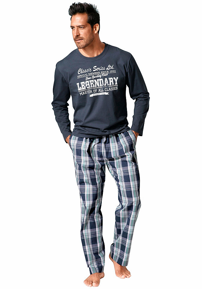 H.I.S Pyžamo dlouhé, kostkované kalhoty