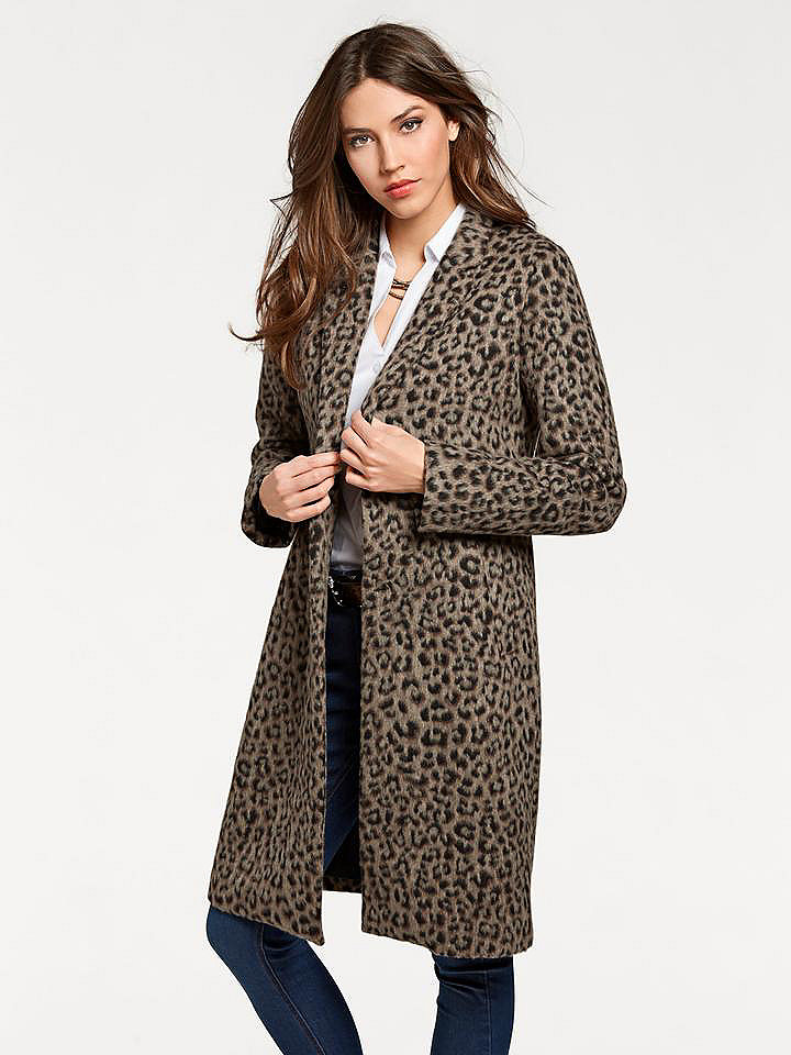 ASHLEY BROOKE by heine Krátký kabát leopardí vzor