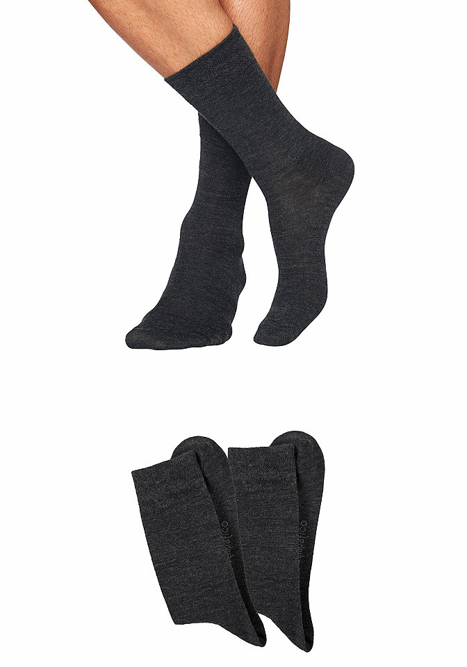 Sympatico Základné vlněné ponožky (2 páry) jemná vnitřní část