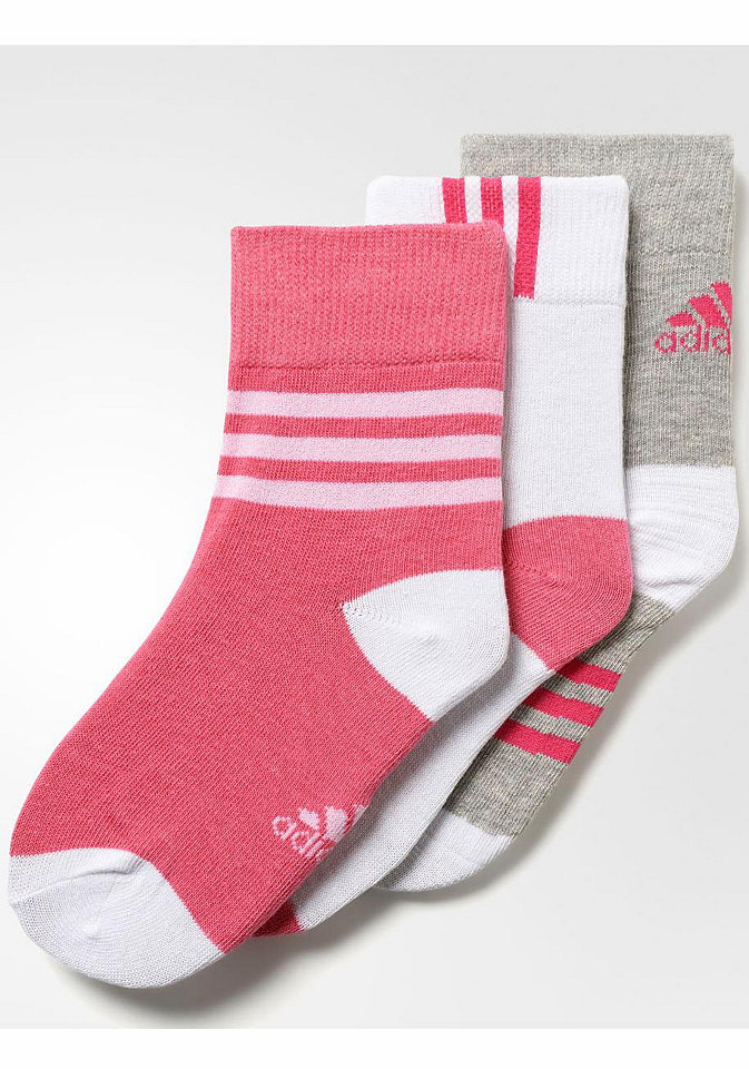 Adidas Dětské ponožky s pohodlnou manžetou (3 páry)