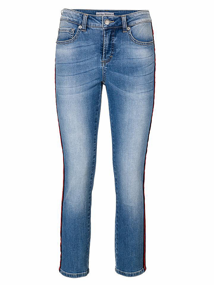 ASHLEY BROOKE by Heine Tvarovací džíny s kontrastními pruhy
