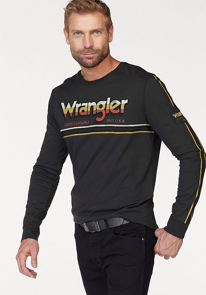 Wrangler Tričko s dlouhými rukávy »LS GRAPHIC TEE«