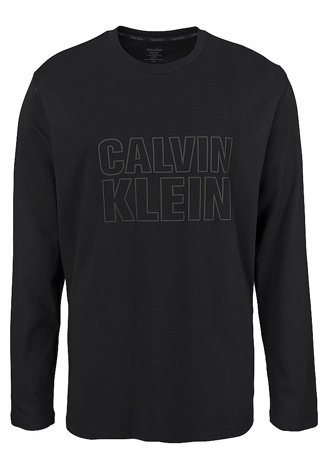 Calvin Klein Pánské tričko s dlouhými rukávy s potiskem loga