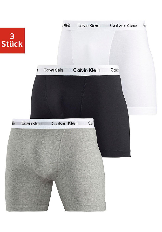 Calvin Klein Boxerky, dlouhý střih »Cotton Stretch« (3 ks)