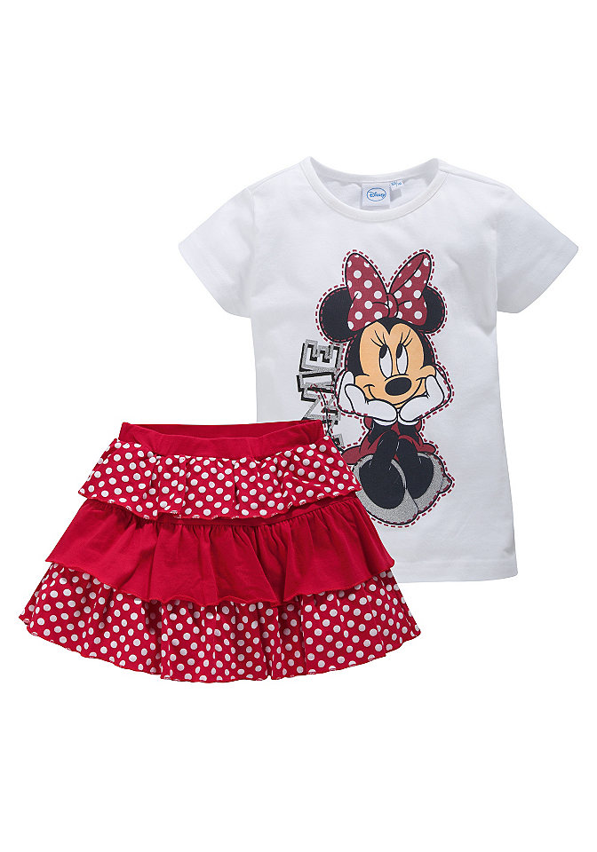 Disney Tričko a sukně »Minnie Mouse« (Souprava, 2-dílná)