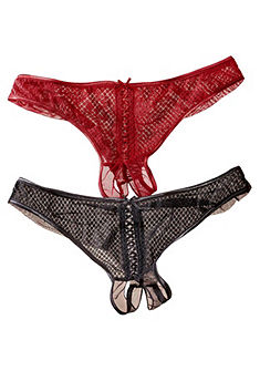 Petite Fleur Gold tanga ouvert (2db)