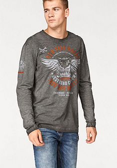 Cipo & Baxx Tričko s dlhým rukávom »Burnout Shirt«