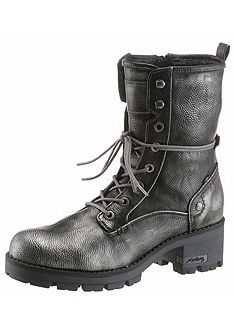 Mustang Shoes Šnurovacie topánky, metalizovaný efek