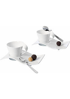 Villeroy & Boch Souprava na cappuccino, porcelán, 6-dílné »NEW WAVE«