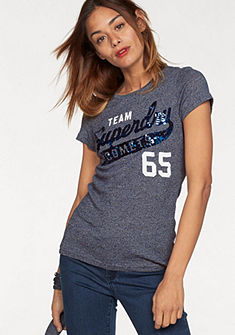 Superdry Tričko »TEAM COMETS SEQUIN ENTRY TEE«