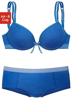 Boobs&Bloomers Košíková podprsenka + kalhotky z elastické bavlny