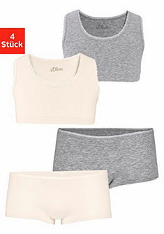 s.Oliver RED LABEL Bodywear Krátky top + bedrové nohavičky (4 ks)