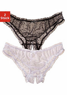 Petite Fleur Gold Kalhotky s otvorem (2 ks)